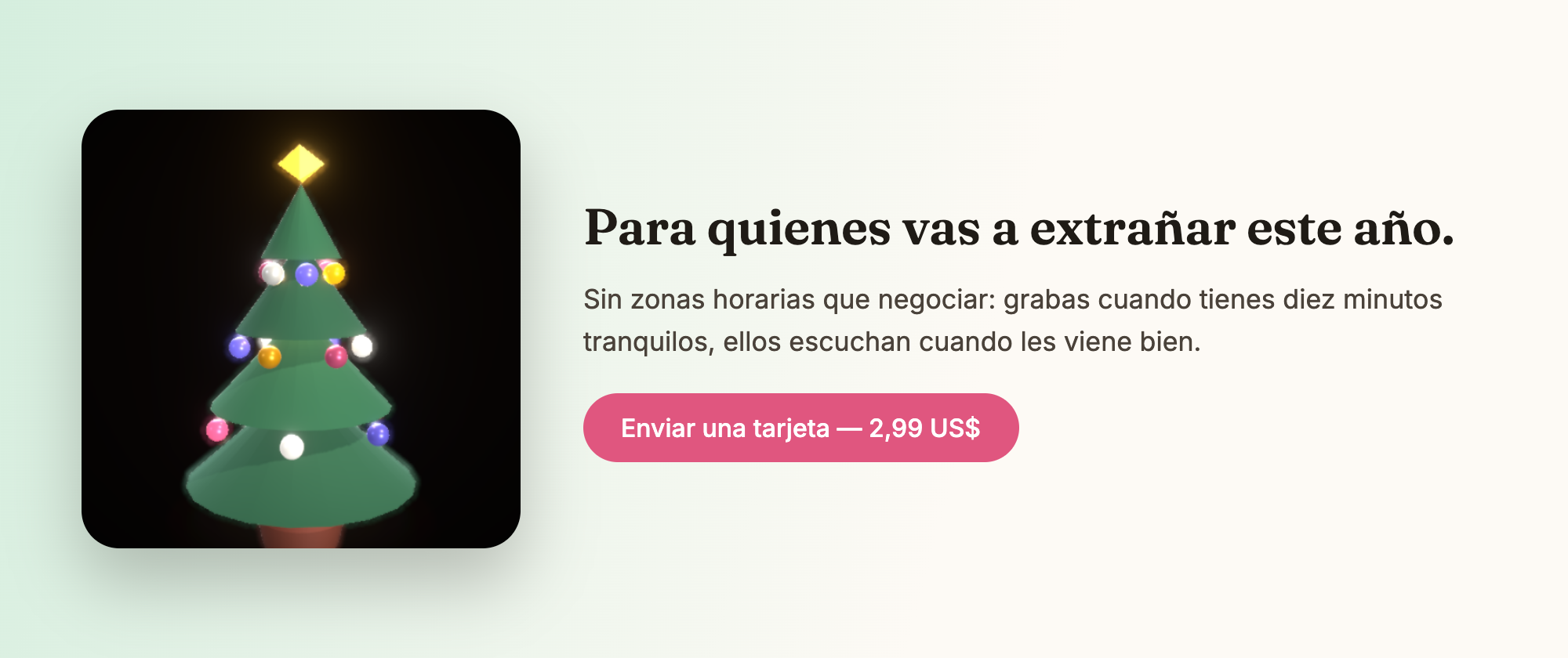 Para quienes vas a extrañar este año.