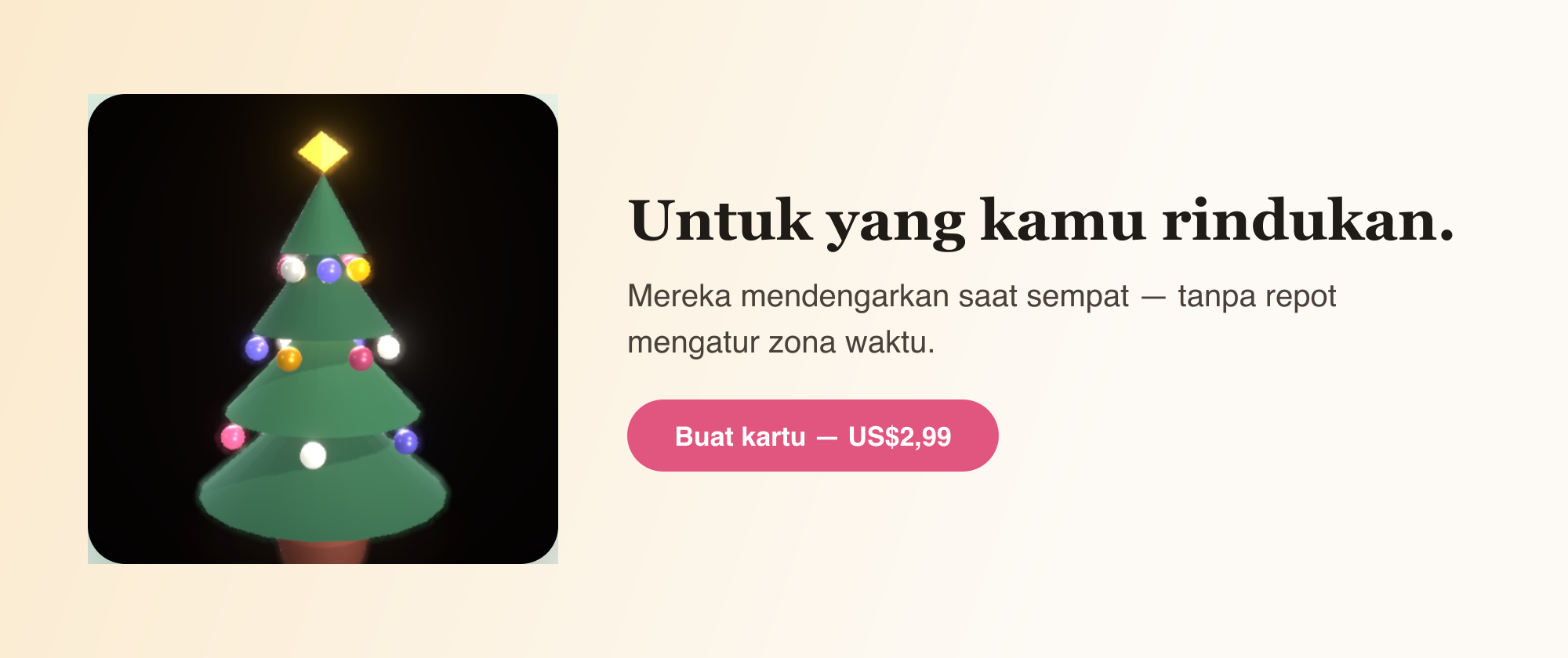 Untuk yang kamu rindukan.